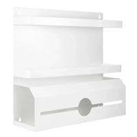 JDS Products Endurance White Metal Apron & Glove Holder