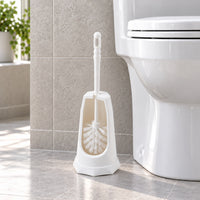 Semi-Enclosed Toilet Brush and Holder