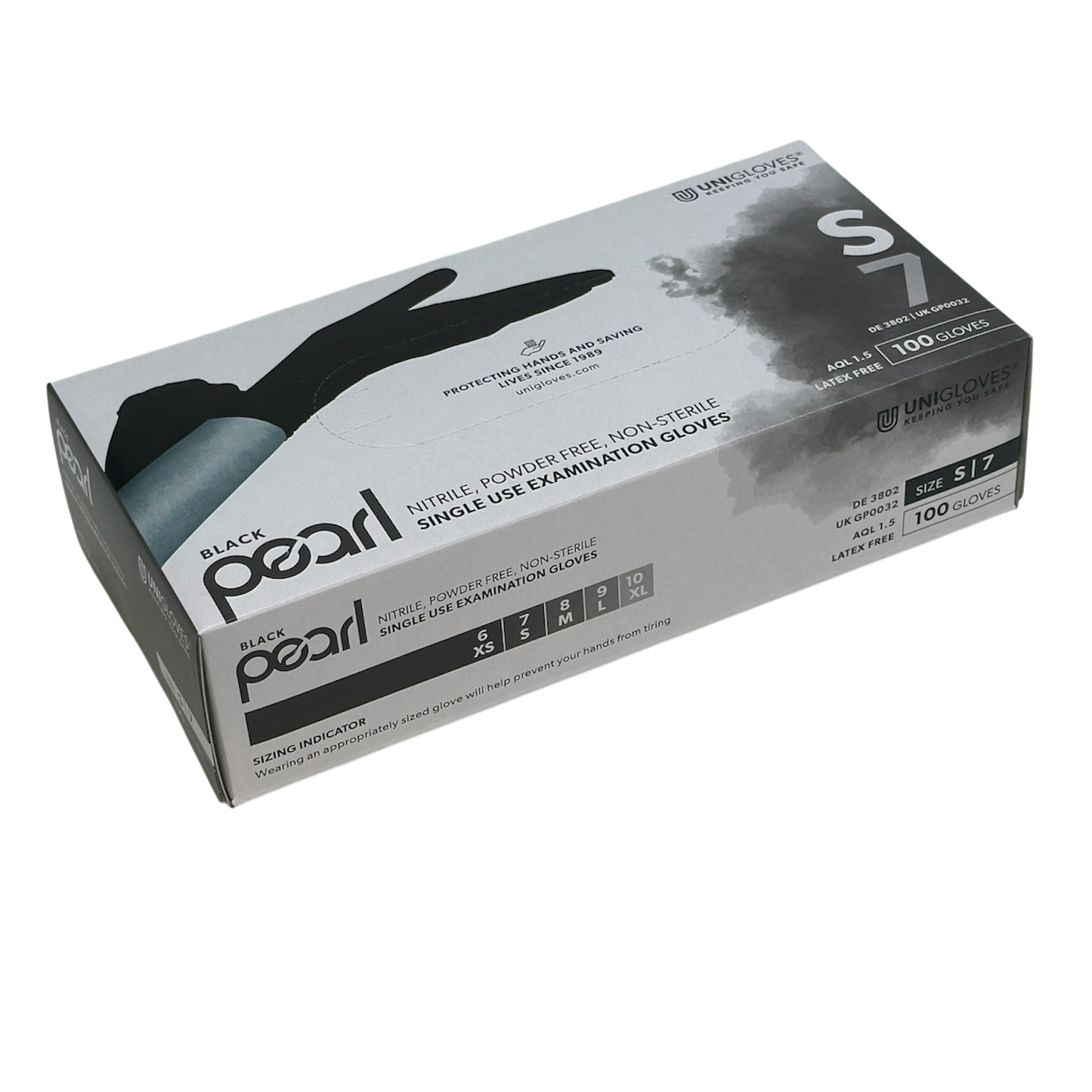 Black Nitrile Powder Free Gloves (Box of 100)