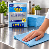 Blue Optima Plus Guardian AntiBacterial Multi Purpose Cloths 50x35cm (pack of 25)