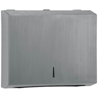 QD SS, Brushed Stainless Steel Half Hand Towel Dispenser H260xW280xD100mm