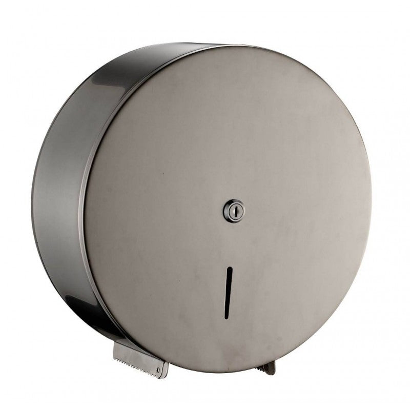 QD SS, Brushed Stainless Steel Std Jumbo Dispenser H318xW310xD126mm