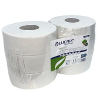 Lucart Jumbo Recycled Toilet Rolls 3" Core 6x300m 812395