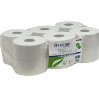 Lucart Mini Jumbo Recycled Toilet Rolls 2.25" 12x200m 812353