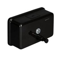JDS Products Onyx Black Metal 1200ml Horizontal Soap Dispenser