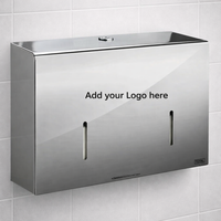 Synergise Polished Stainless Twin 6" Micro Mini Jumbo Dispenser - Microcube PL46MPS