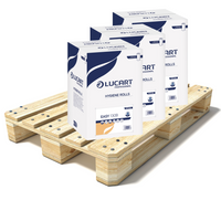 Pallet Lucart Blue Flat Recycled Hygiene Roll 2ply 50m x 250mm 18/case (36 cases) 870145