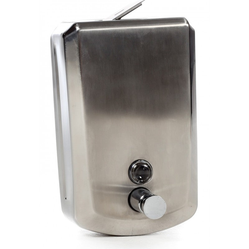 QD Soap Stainless Steel 1.2litre Vertical Soap Dispenser - Liquid