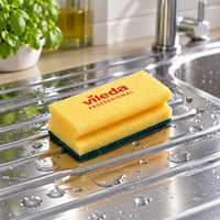 Vileda Professional High Foam Strong Abrasive Sponge Scourer (10)