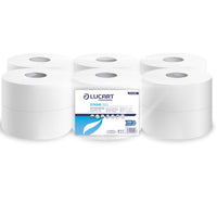 Lucart Pure Mini Jumbo 2 Ply 150m Toilet Rolls 2.25" core (12 rolls) (812349)