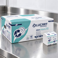 Lucart AquaStream Bulk Pack Tissue 2ply 8400sh/case (40 cases) 811B68J