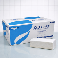Lucart Flushable White C-fold 2ply Hand Towels 2400/case (862100)
