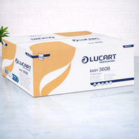 Lucart Blue V-fold 1ply Hand Towels 12x300 863103