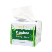 Tree Free Bamboo Facial Tissues 2ply Cube Box 24x100sh