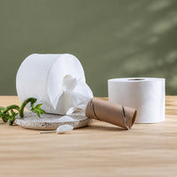 Tiboo Sugarcane Centrefeed Toilet Roll 195m x 6 rolls