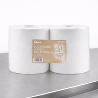 Tiboo Sugarcane Maxi Jumbo Toilet Rolls 6x400m