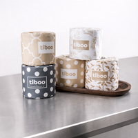 Tiboo Pure Bamboo Luxury 3ply Toilet Rolls 240sh x 48 rolls (30m)