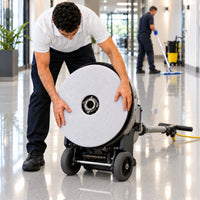 White SYR Sustainable White Polishing Floor Pad