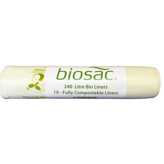 BIOSAC 240litre Compostable Compactor Sack 1130x1390mm (Roll of 10)