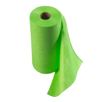 Green Disposable Microfibre Wipes on a Roll, 125sheet