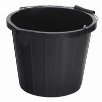 Large Black Bucket 14litre