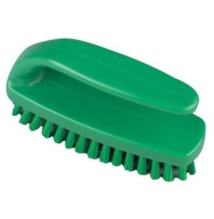 Medium Grippy Nail Brush Green