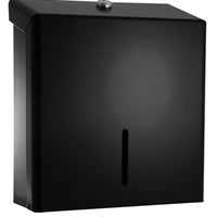 QD Onyx Hand Towel Dispenser, Black Metal