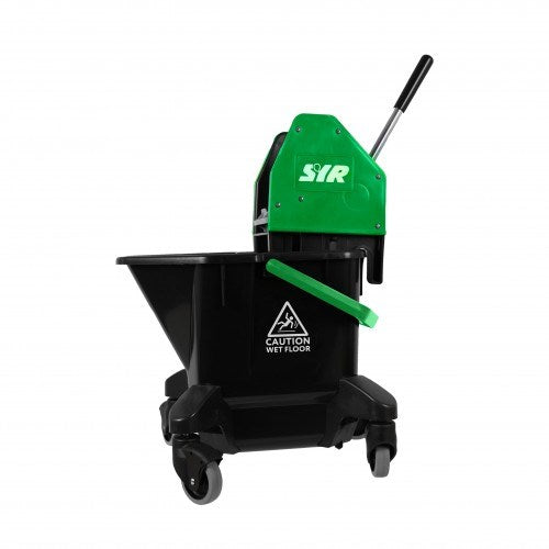 Quattro TC20-R Recycled Plastic Kentucky Bucket & Wringer - Green/Black