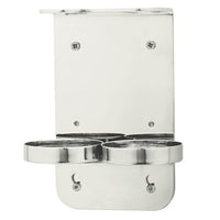 Wall Mounted Chrome Double Dispenser
