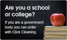 If you are a government body you can order with Click cleaning