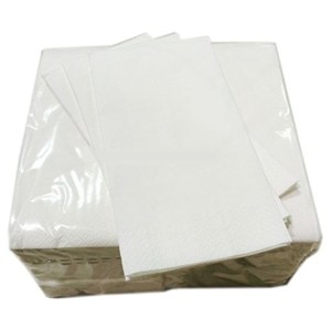 White Luxury 8-fold, 3ply Napkins 40cm (pack of 1000)