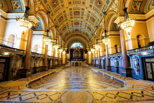 CLEANING THE TILES OF LIVERPOOL’S ST GEORGE'S HALL