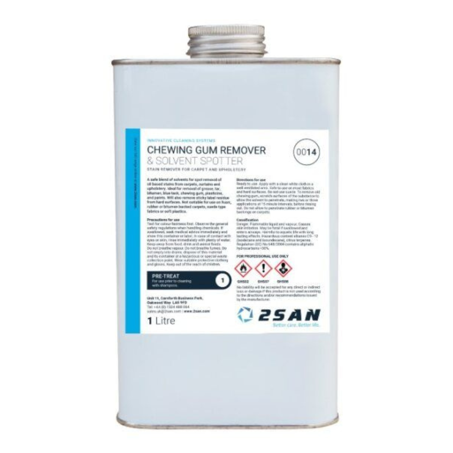 2SAN Chewing Gum Remover and Solvent Spotter 1litre (0014)