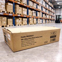 Black Extra Heavy Plus 20kg Refuse Sacks (pk200)