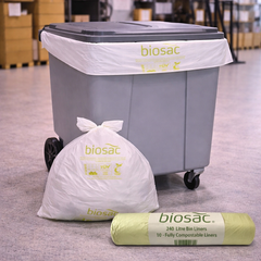BIOSAC 240litre Compostable Compactor Sack 1130x1390mm (Roll of 10)
