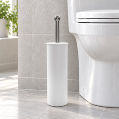 Modern Toilet Brush & Holder White