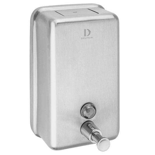 Dolphin Polished Stainless Steel Veritcal Liquid Soap Dispenser 1200ml (BC923B)