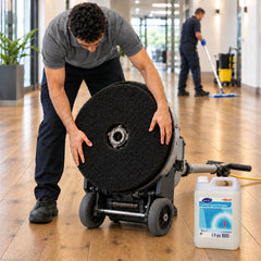 Black SYR Sustainable Black Stripping Floor Pad
