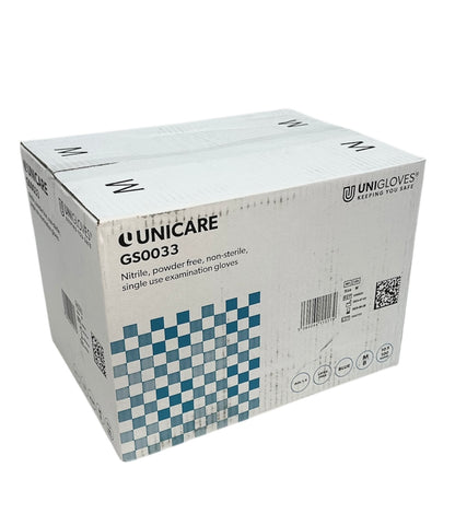 Blue Nitrile Powder Free Gloves (Box of 100)