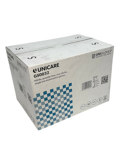 Blue Nitrile Powder Free Gloves (Box of 100)