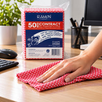 Red All Purpose Cloths (pack of 50)