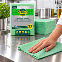 Green Optima Plus Guardian AntiBacterial Multi Purpose Cloths 50x35cm (pack of 25)