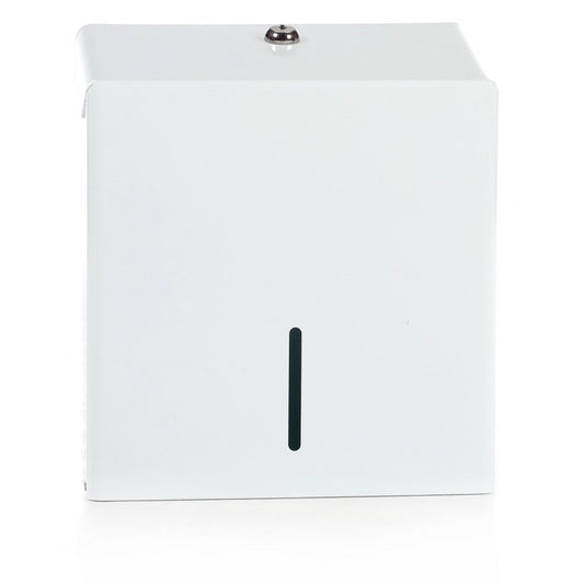 QD Ice WHITE Metal Hand Towel Dispenser H285xW250xD105mm