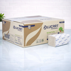 EcoNatural Unbleached V-fold 2ply Hand towel 3800/case (863049)