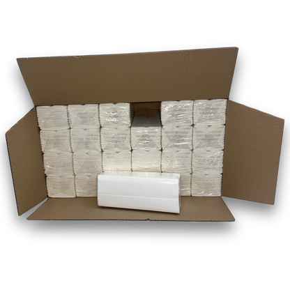 Lucart Flushable White C-fold 2ply Hand Towels 2400/case (862100)