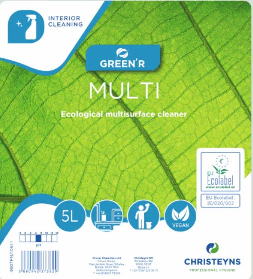 Multi Green Cleaner Green'R Multi Ecological Multisurface Cleaner 5litre (was ECO460 ...