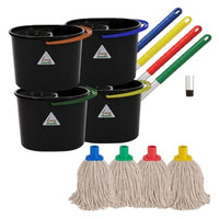 Standard Lucy-R Mop Bucket, Aluminium Handle and PY Mop set