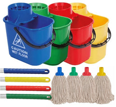 Professional Robert Scott Mop Bucket, Aluminium Handle and PY Mop set