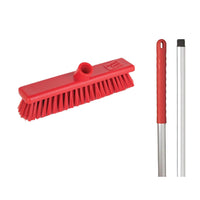 Abbey 12" Stiff Broom - Red