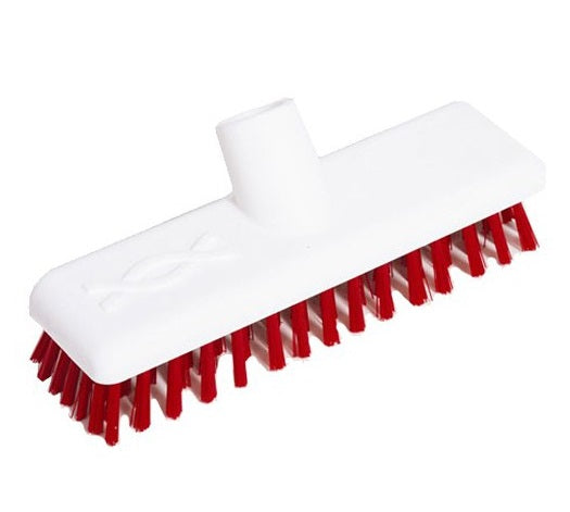 Abbey 9" Deck Scrub - Red